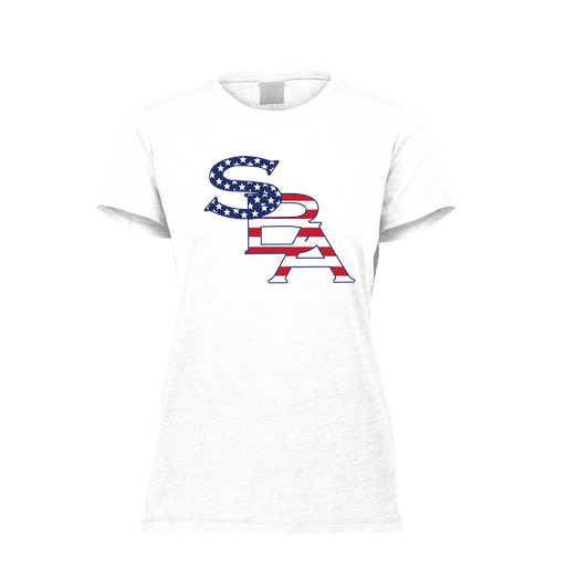 [FTSCUBWH-FAXS-LOGO1] Decker Women's Tri-Blend T-Shirt - Short Sleeve (Female Adult XS, White, Logo 1)