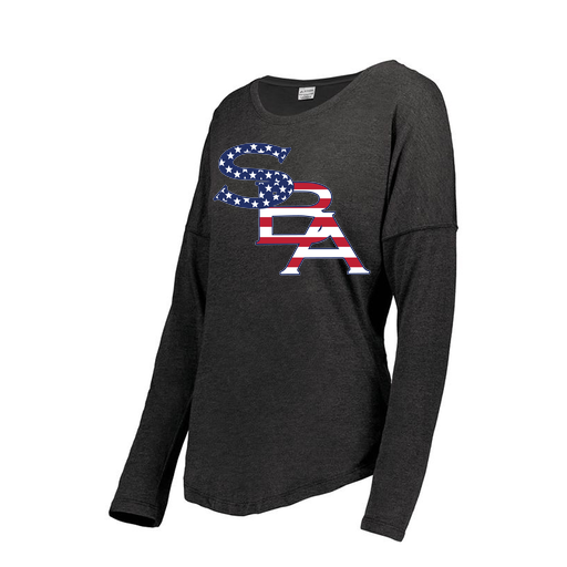 [FTLCUBBK-FAXS-LOGO1] Decker Women's Tri-Blend T-Shirt - Long Sleeve (Female Adult XS, Black, Logo 1)